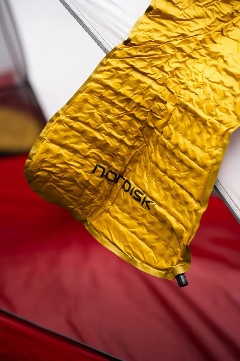 Nordisk sleeping pad inside a tent